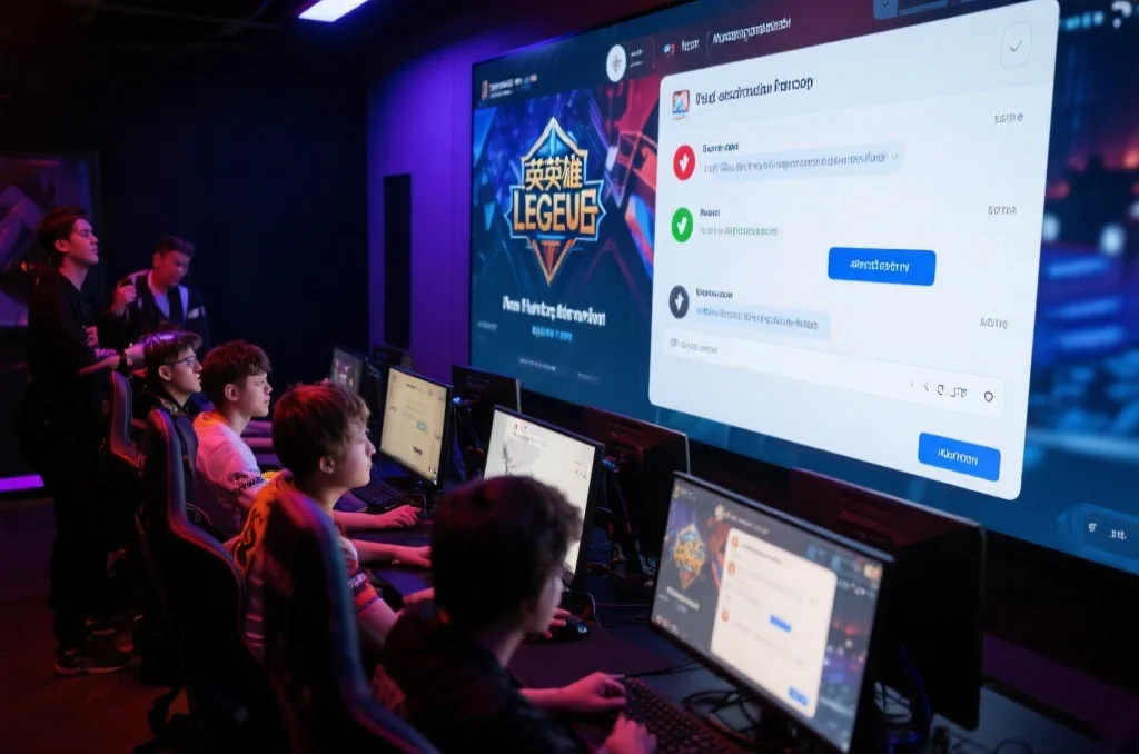 英雄联盟电竞社区互动与预测界面